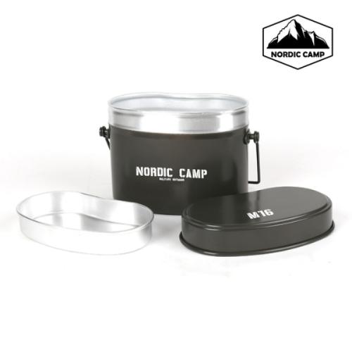 [노르딕 캠프] 밀리터리 휴대용 캠핑 반합 (M16) NOR-M16B