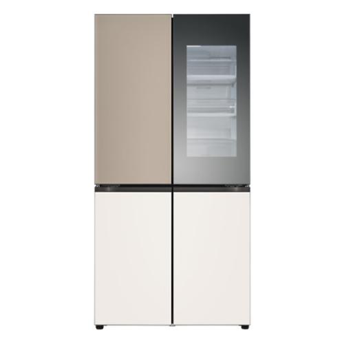 [전국설치] 엘지_ 디오스 오브제 노크온 매직스페이스 냉장고 M874GCB452 (875리터)