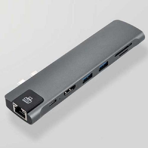 [익스트리모]맥북전용 USB C타입 멀티허브 듀얼 인터페이스