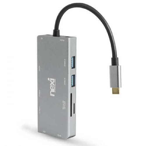 [익스트리모]USB Type-C 멀티스테이션 11 in 1 HDMI VGA 고속충전