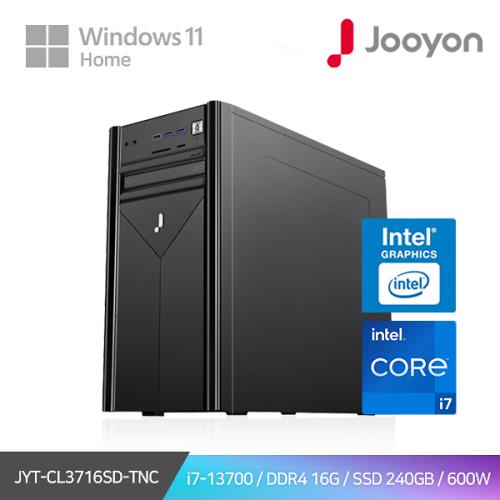 주연테크 데스크탑 JYT-CL3716SD-TNC /i7-13700 /DDR4 16G /H610M /SSD 240G /UHD770 /600W /Win11