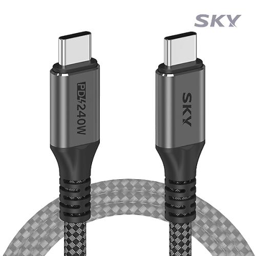 [스카이] 비트 USB4 240W 40Gbps 썬더볼트 케이블 / SKY-C-C2PDUSB4