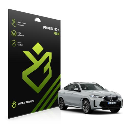 [좀비베리어]BMW X6 LCI 2024 올레포빅 고광택 내비게이션 계기판 보호필름 세트