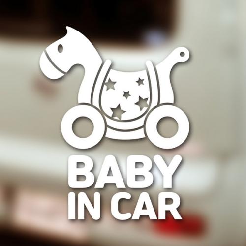 [우아한 달팽이]아기가타고있어요 자동차 스티커 베이빙푼