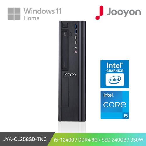 주연테크 슬림 데스크탑 JYA-CL258SD-TNC /i5-12400 /DDR4 8G /H610M /SSD 240G /UHD730 /350W /Win11