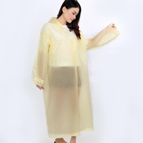 [기프트갓]레이니 도트무늬 우비/ 코트형우의 비옷